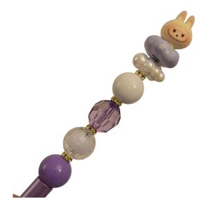 handmade Labubu Pop Bean Topper beaded pen